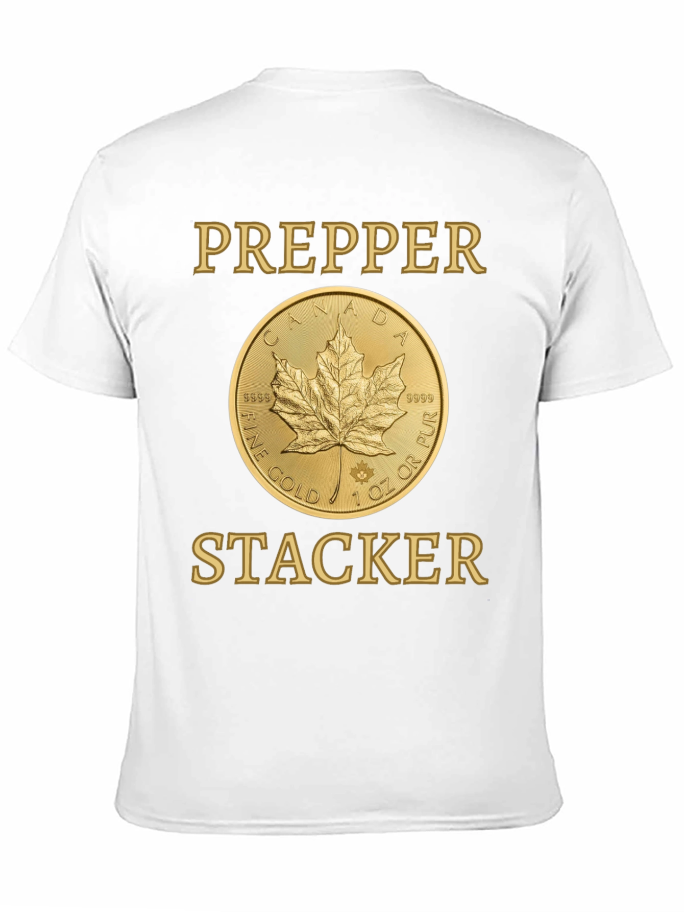 Prepper Stacker Gold Coin T-Shirt