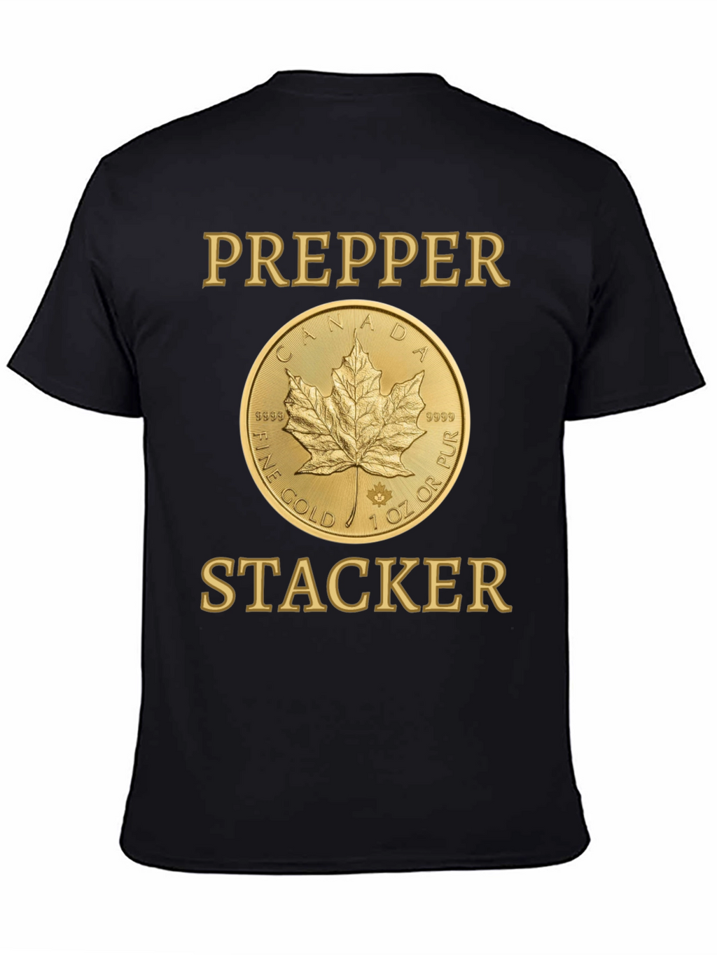 Prepper Stacker Gold Coin T-Shirt
