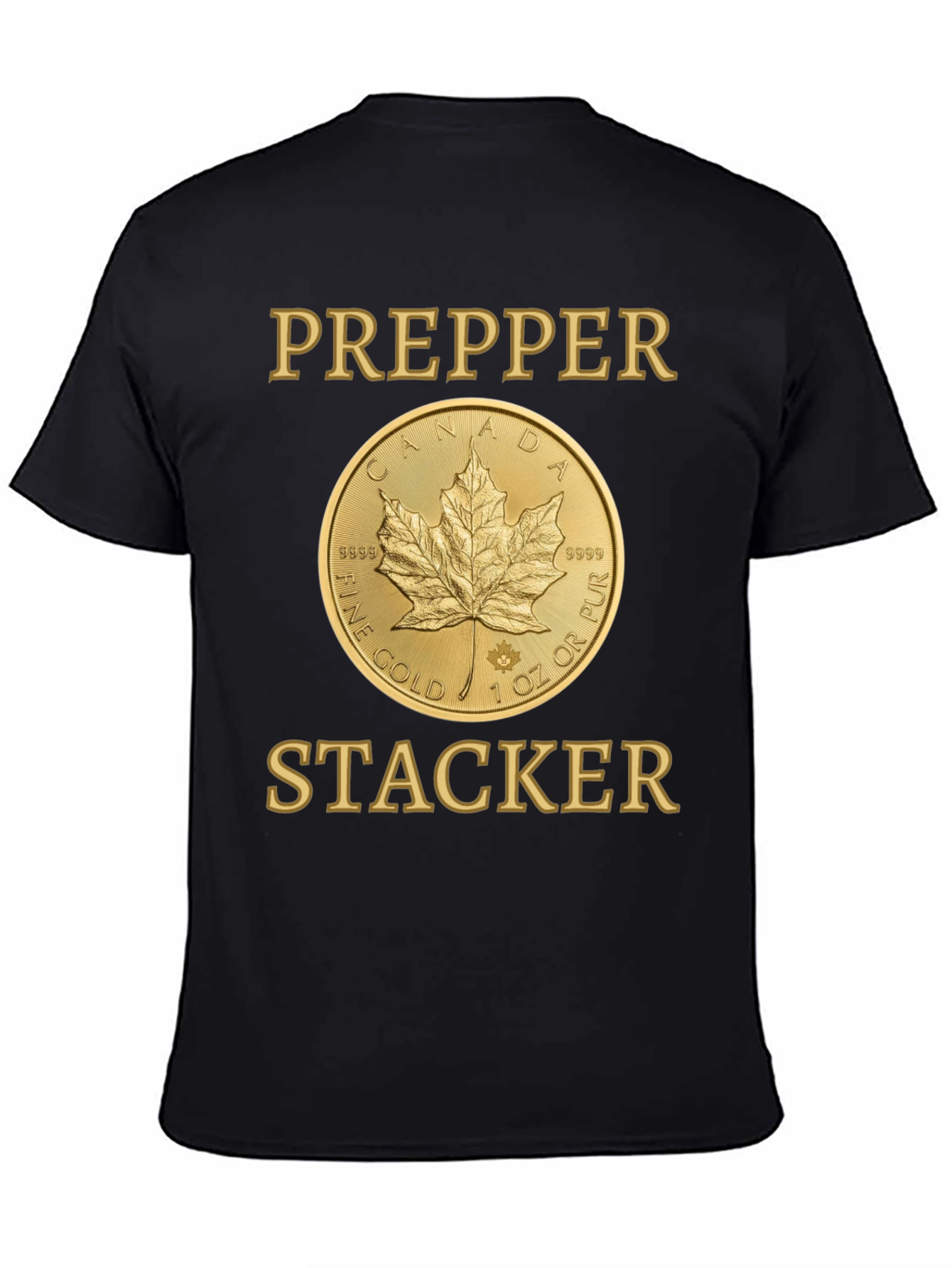 Prepper Stacker Gold Coin T-Shirt