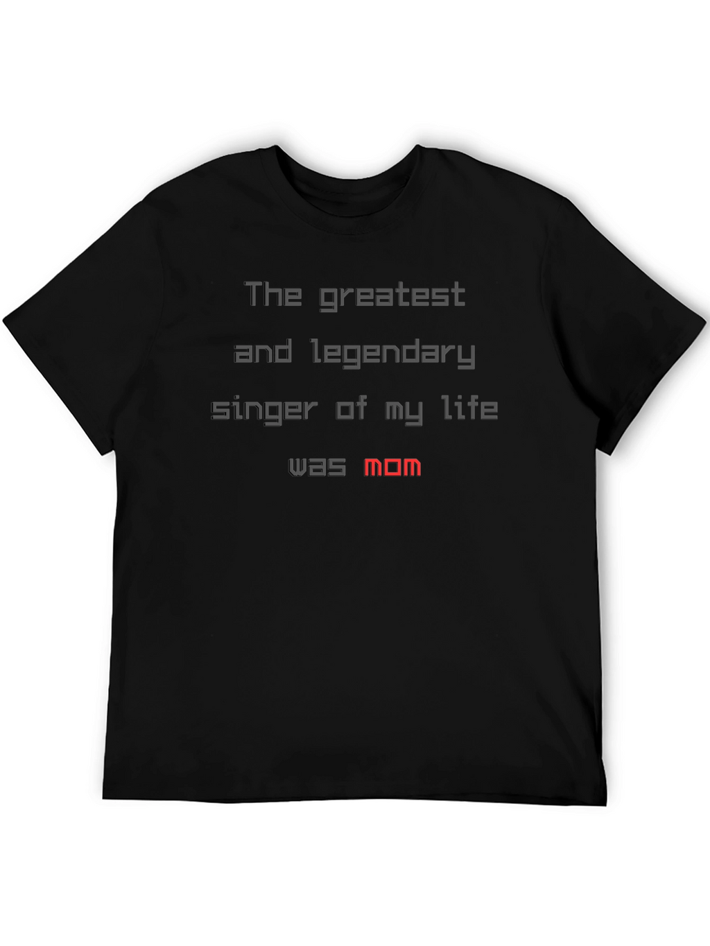 Greatest Singer Mom T-Shirt - Black