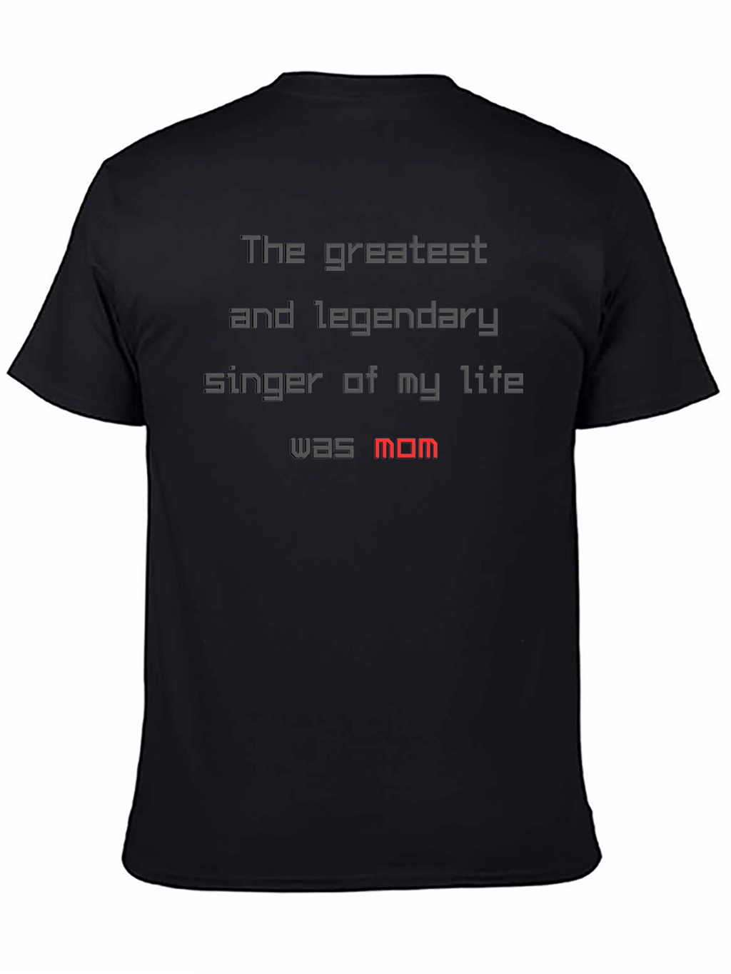 Greatest Singer Mom T-Shirt - Black