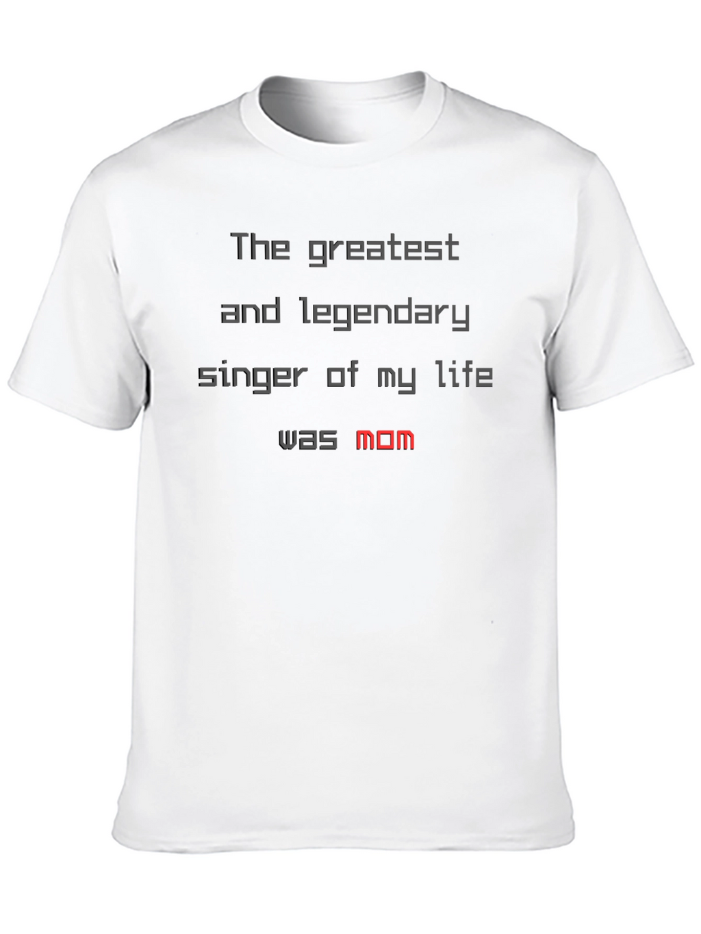 Greatest Singer Mom T-Shirt - Black