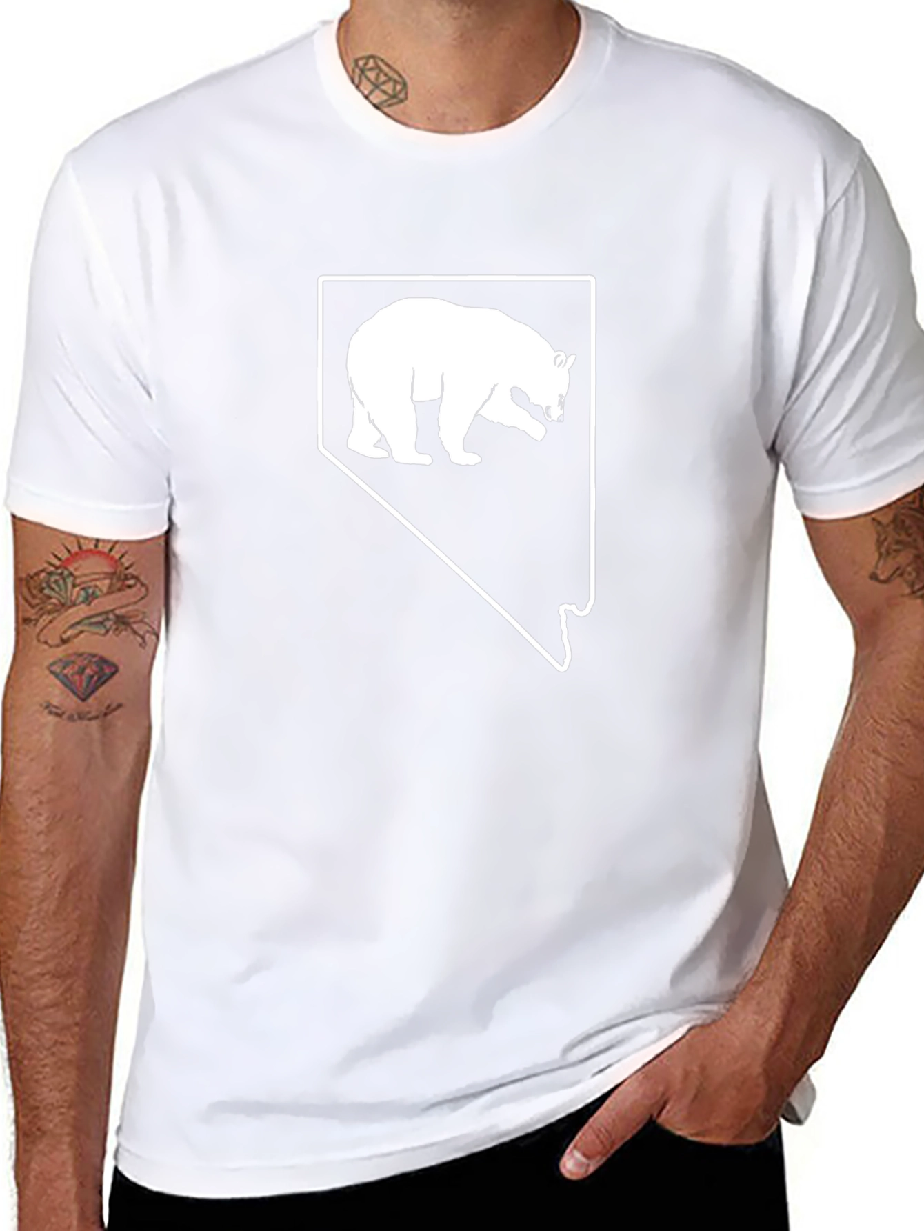 Nevada Bear Graphic Tee - State Pride Shirt