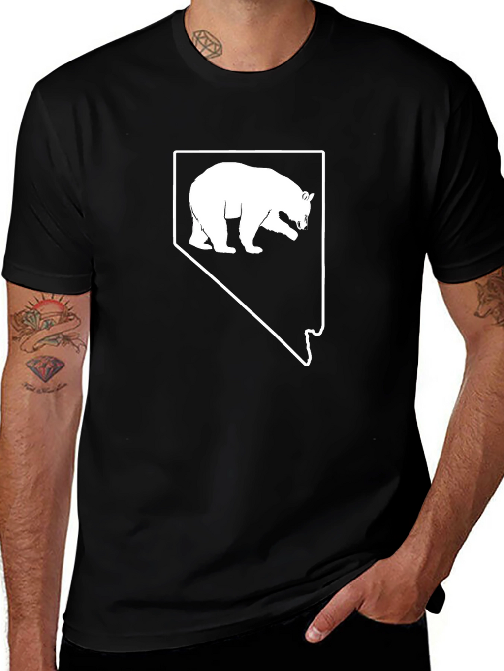 Nevada Bear Graphic Tee - State Pride Shirt