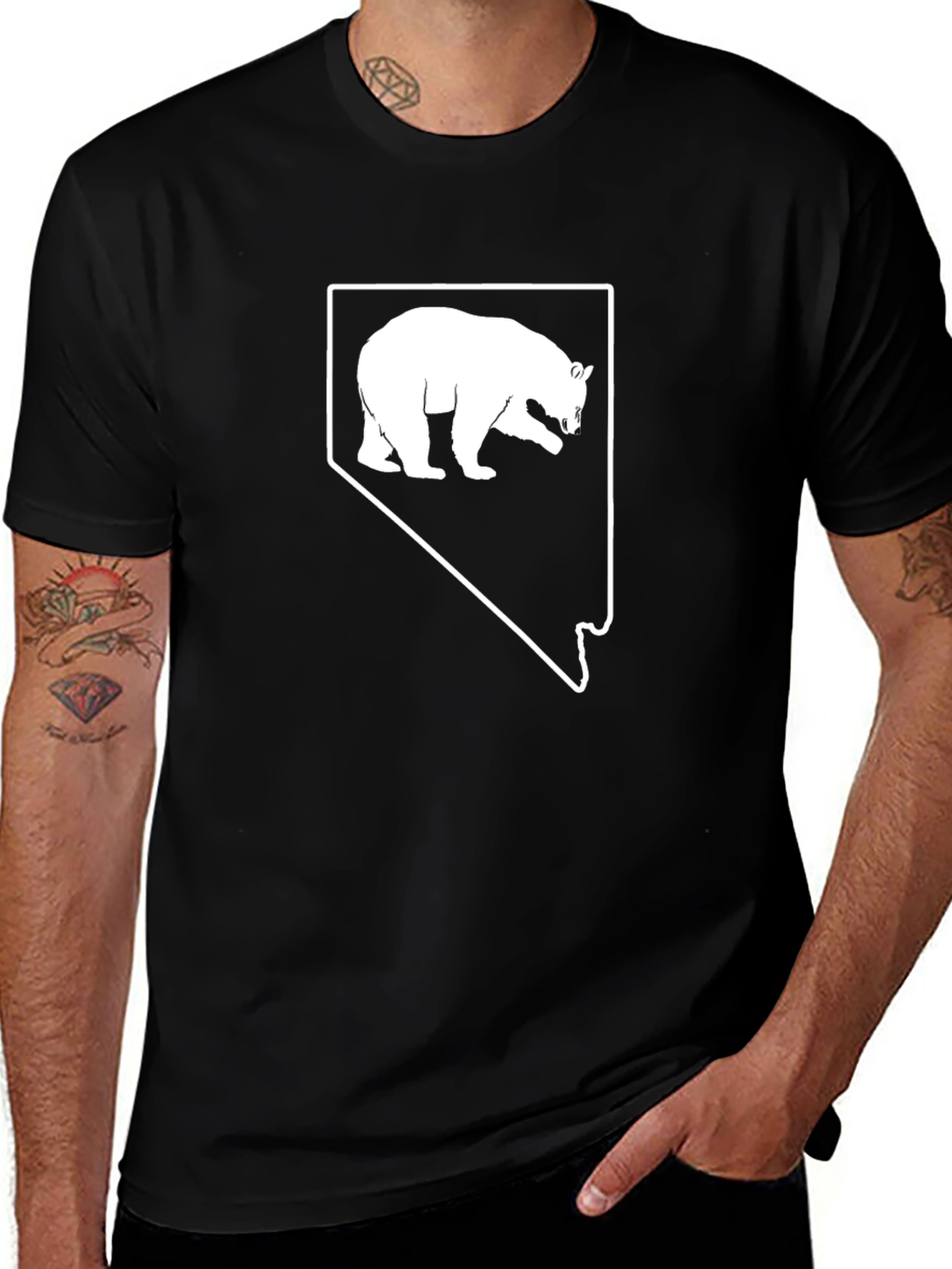Nevada Bear Graphic Tee - State Pride Shirt