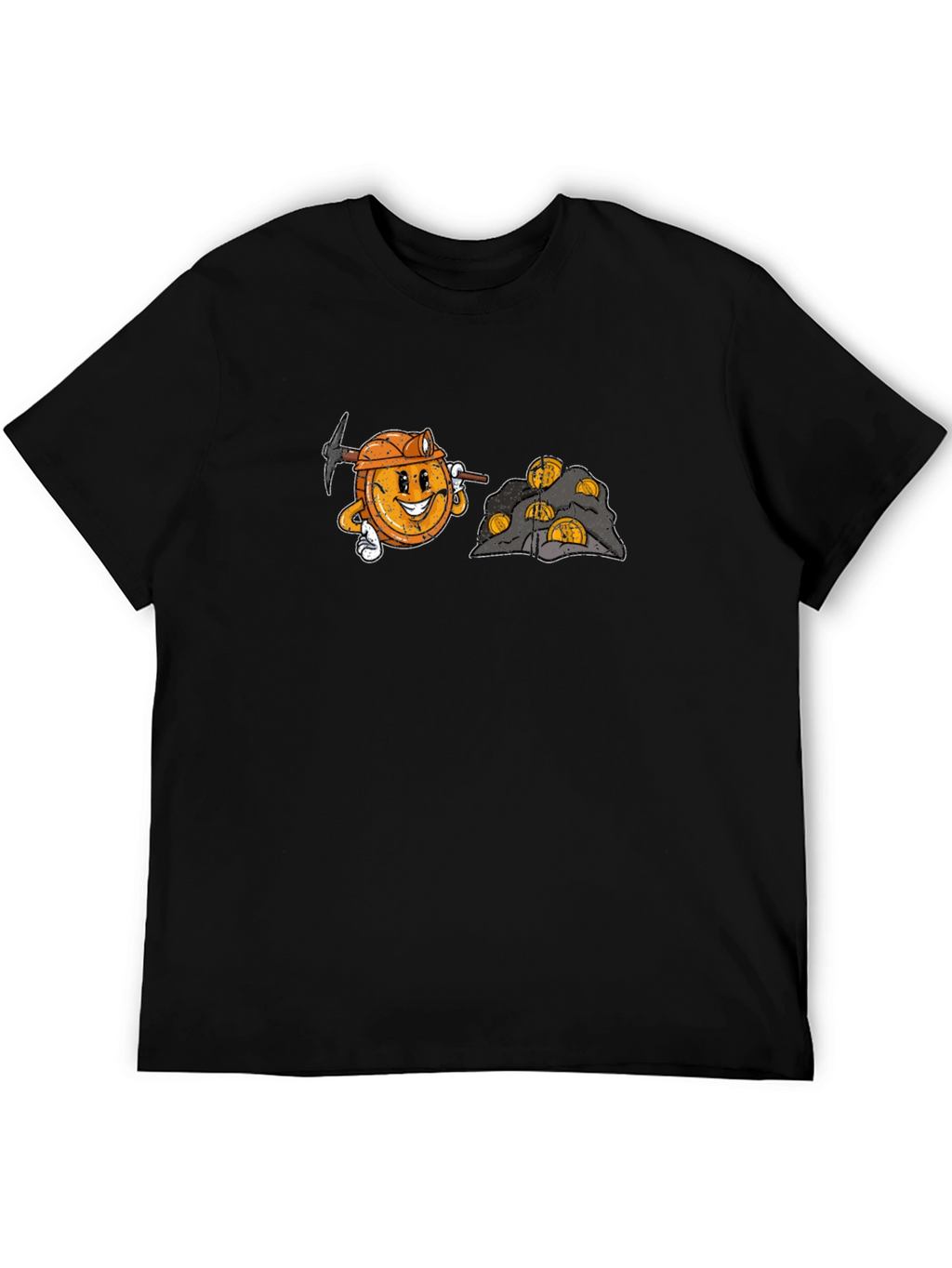 Bitcoin Miner Cartoon Graphic T-Shirt