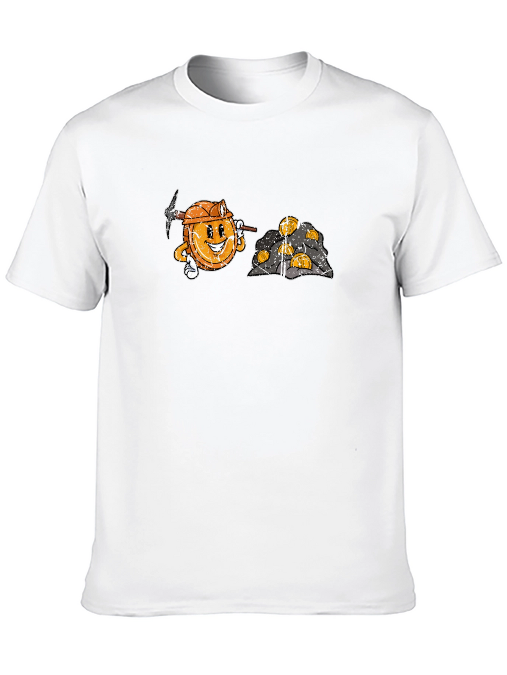 Bitcoin Miner Cartoon Graphic T-Shirt