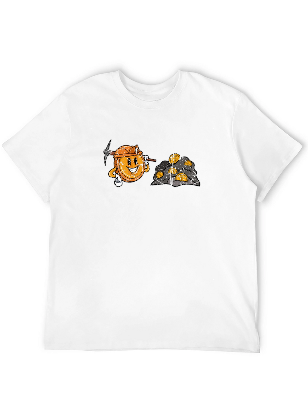Bitcoin Miner Cartoon Graphic T-Shirt