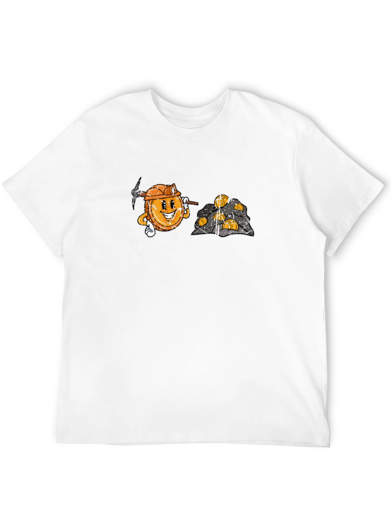 Bitcoin Miner Cartoon Graphic T-Shirt