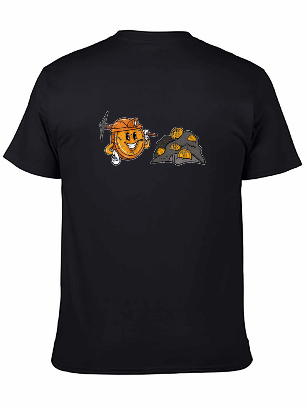 Bitcoin Miner Cartoon Graphic T-Shirt