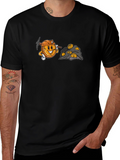 Bitcoin Miner Cartoon Graphic T-Shirt