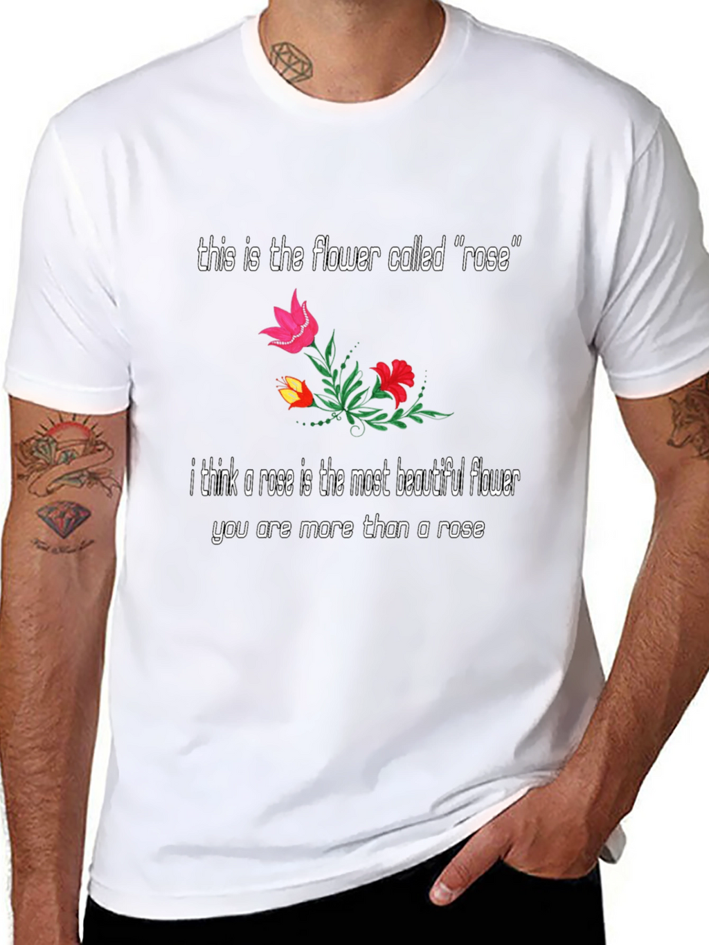 Floral Rose T-Shirt: Beautiful Flower Graphic Tee