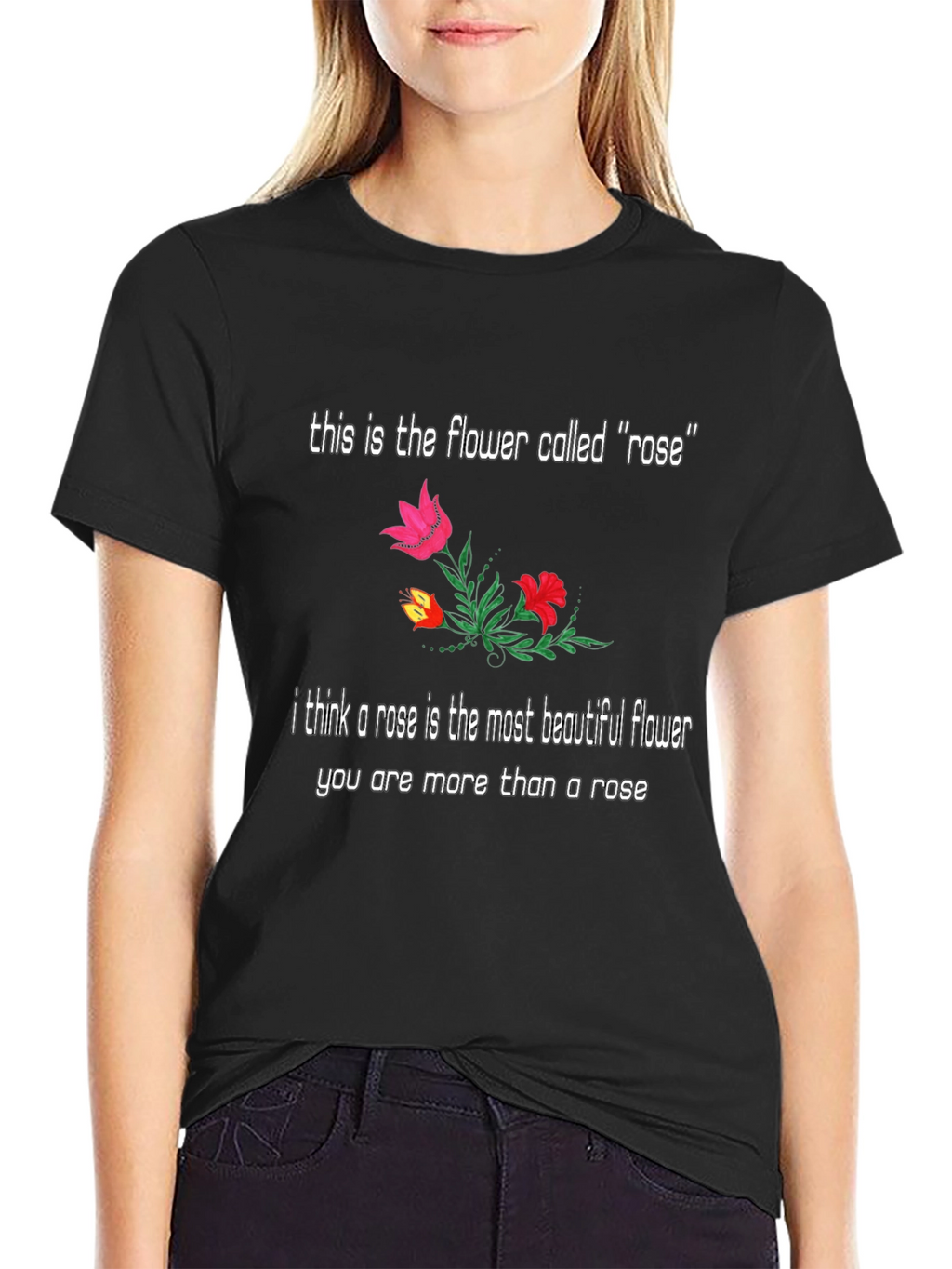 Floral Rose T-Shirt: Beautiful Flower Graphic Tee
