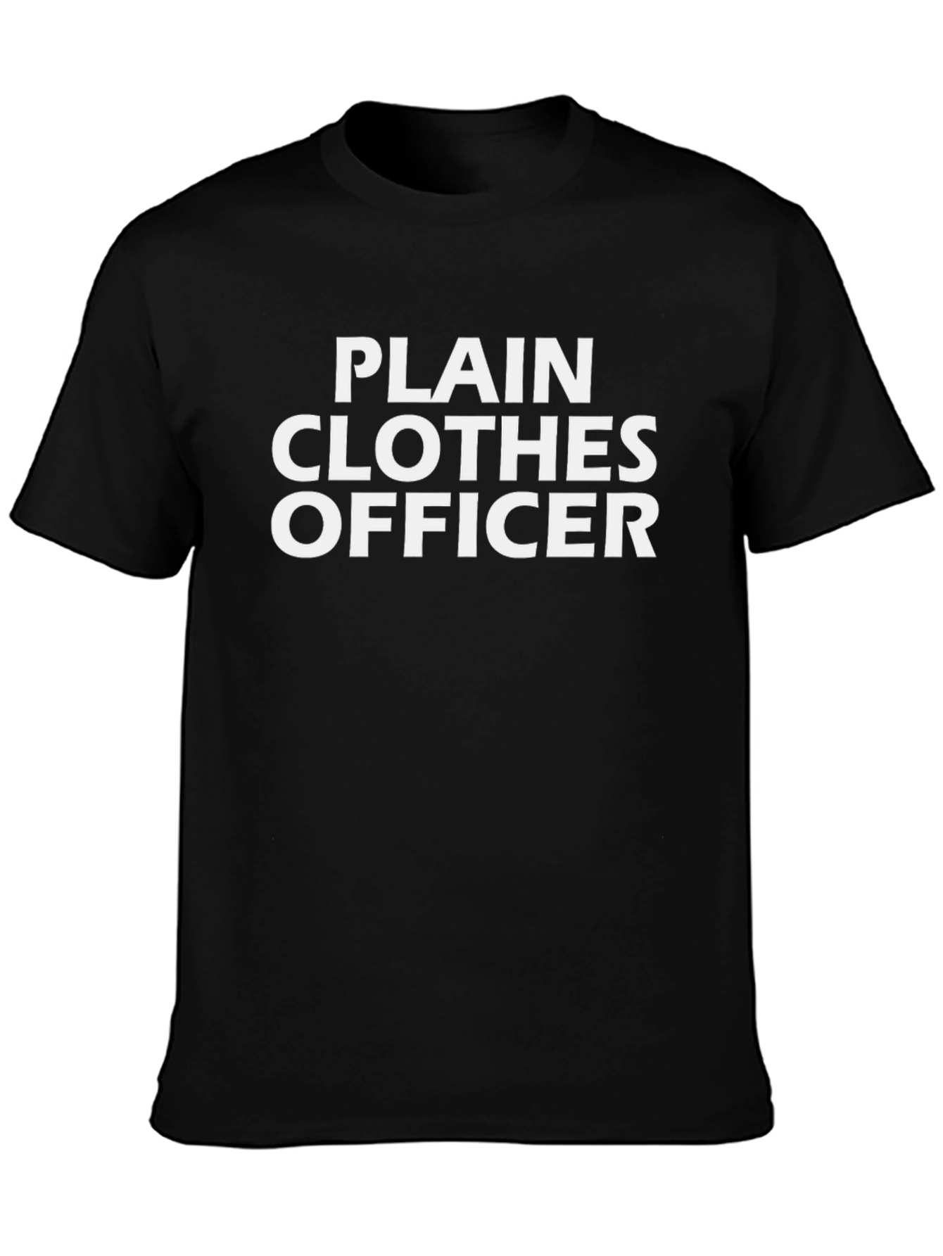 Plain Clothes Officer Black Tee