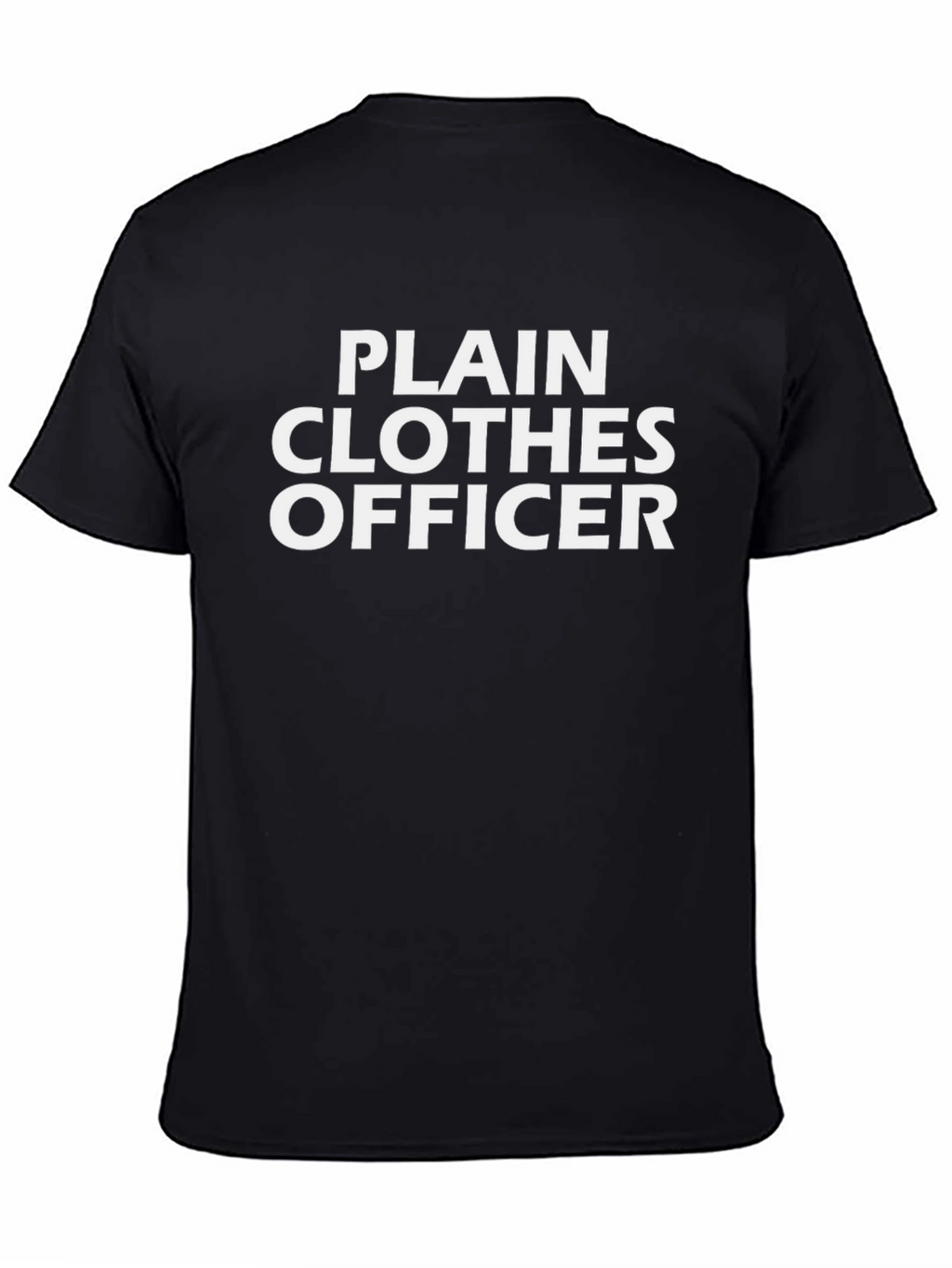 Plain Clothes Officer Black Tee