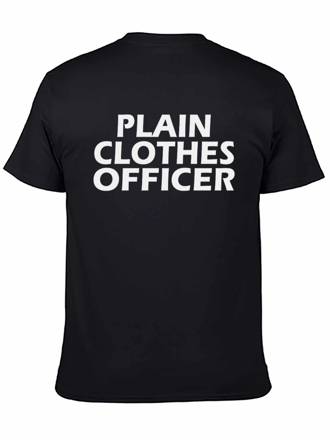 Plain Clothes Officer Black Tee