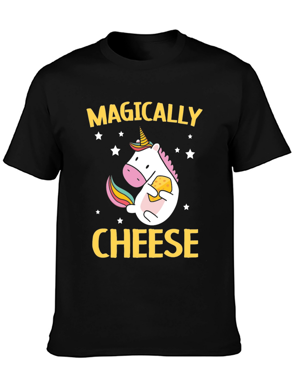 Magically Cheese Unicorn Graphic T-Shirt