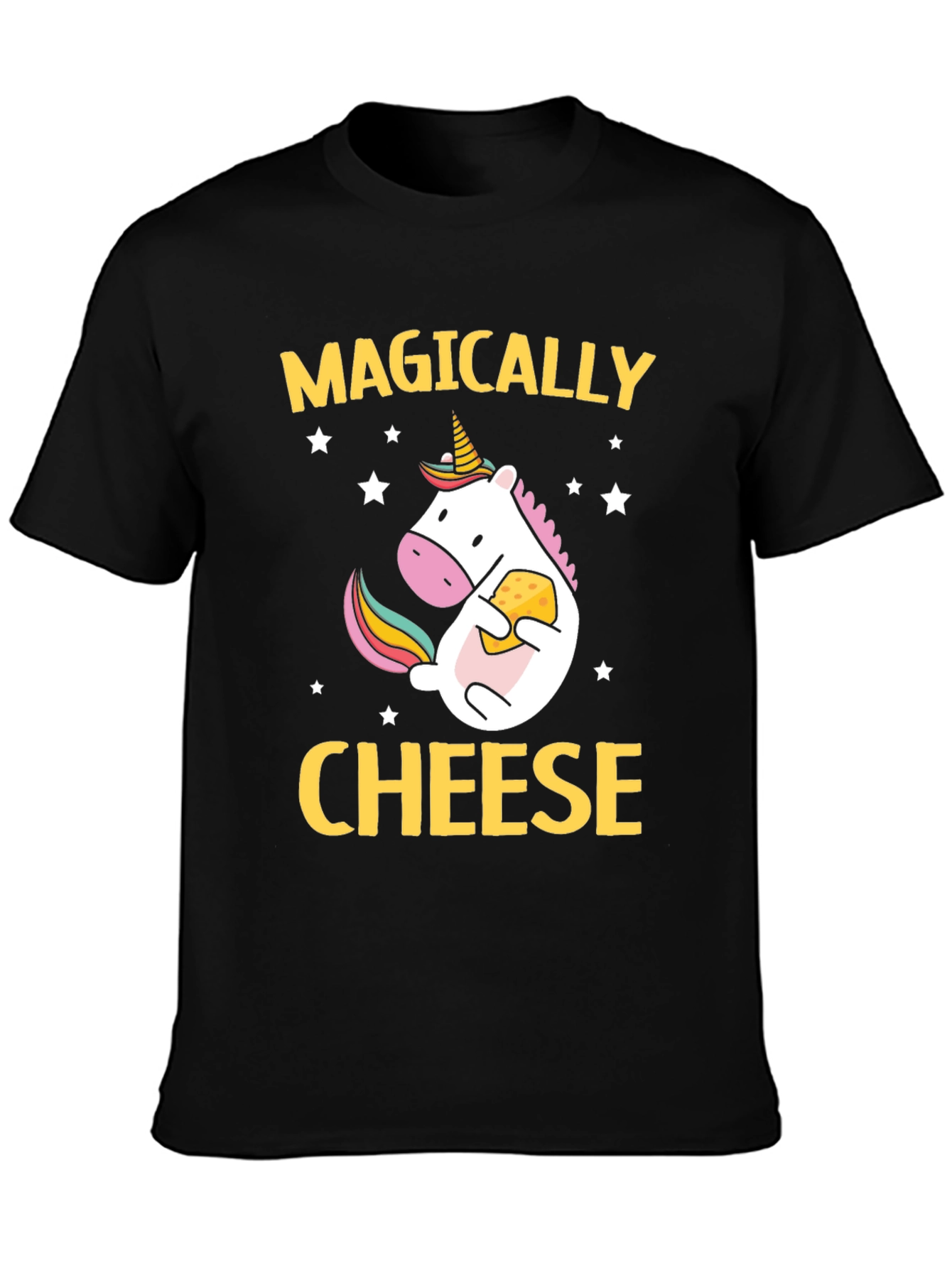 Magically Cheese Unicorn Graphic T-Shirt