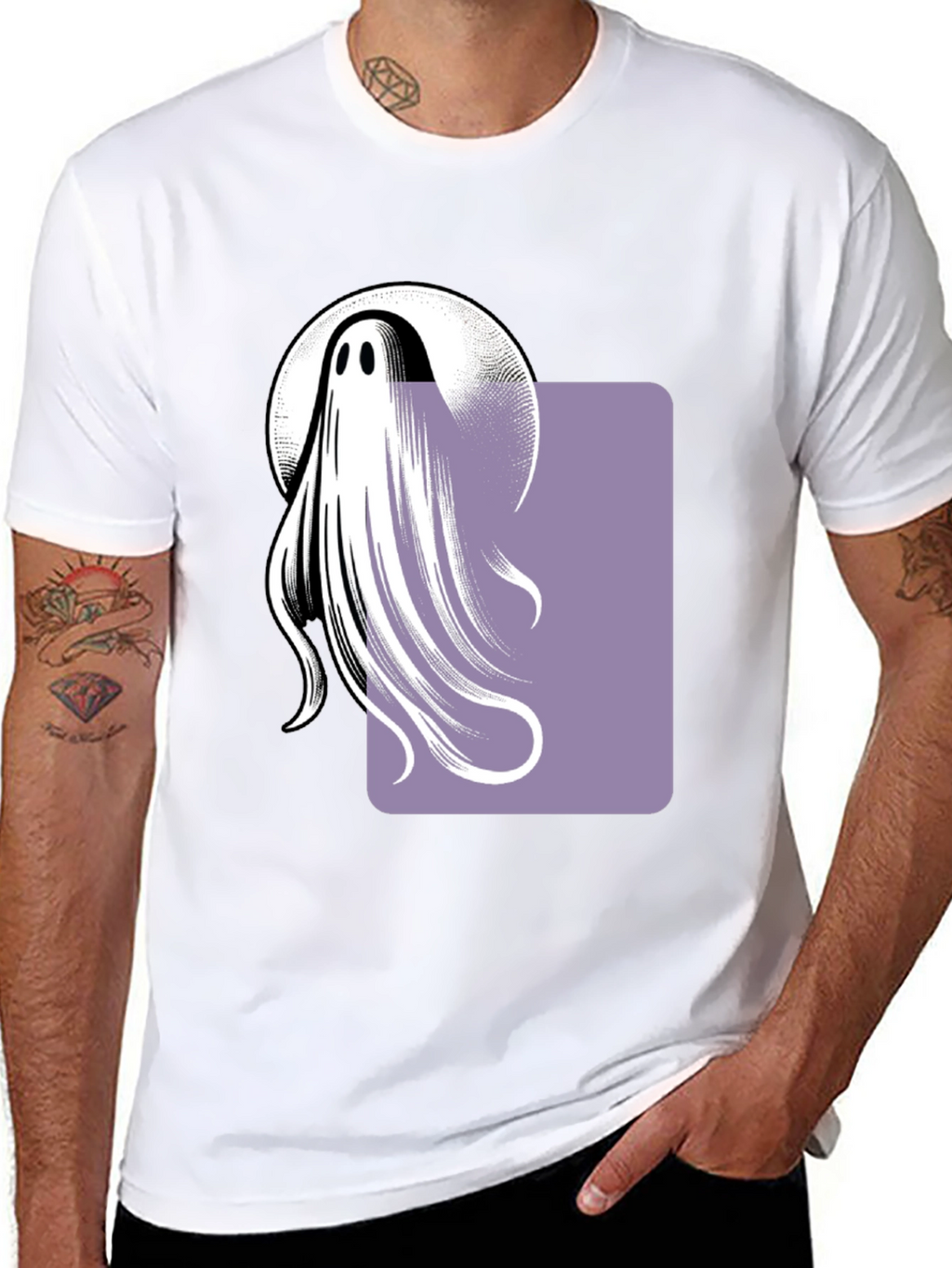 Ghost Graphic Tee - Halloween Costume Idea