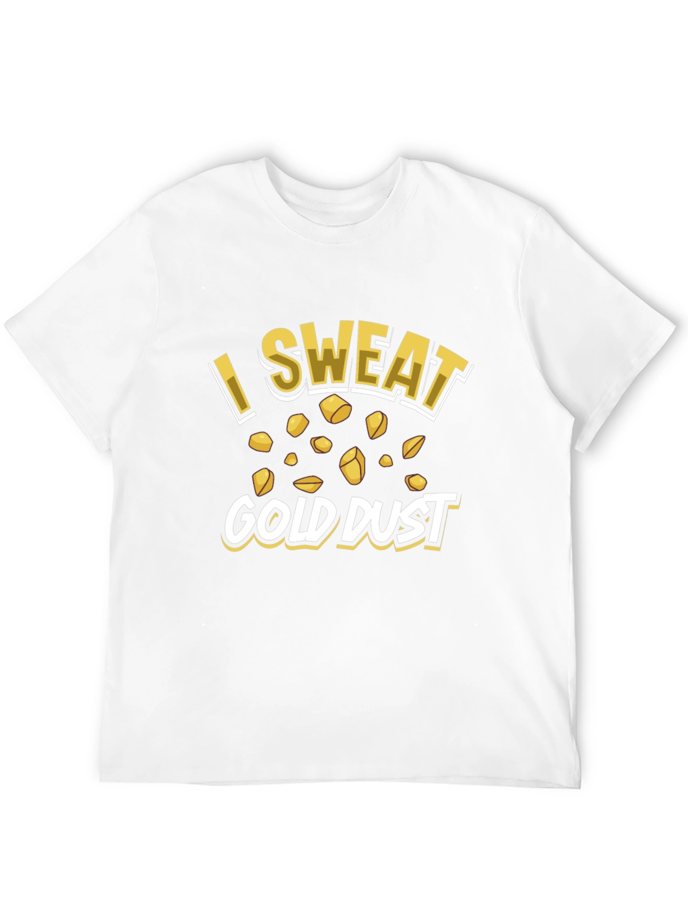 I Sweat Gold Dust Funny Graphic Tee