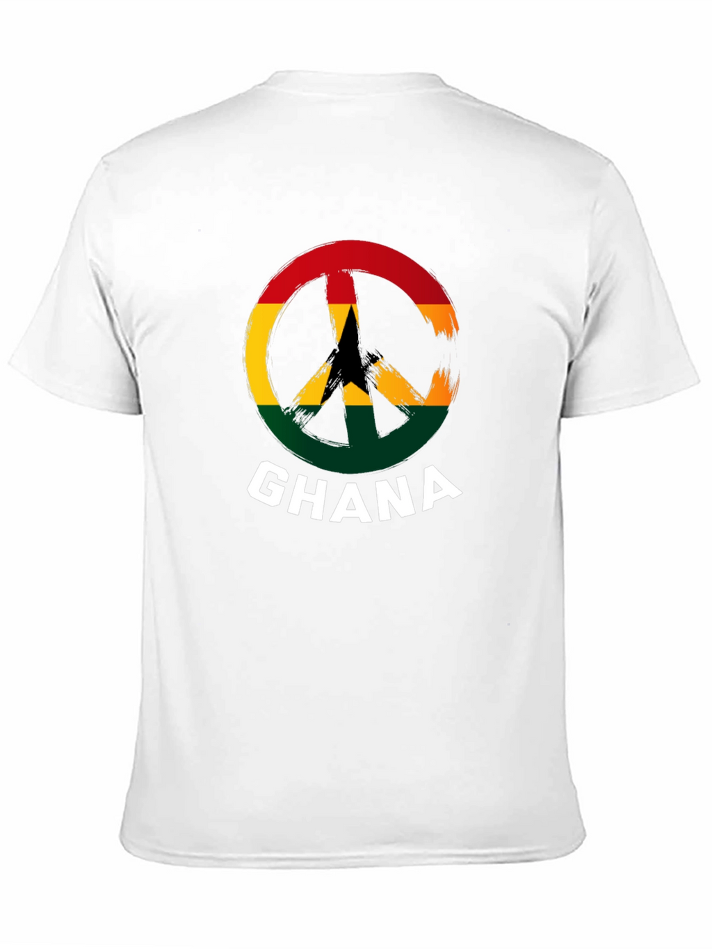 Ghana Peace Sign T-Shirt - Black