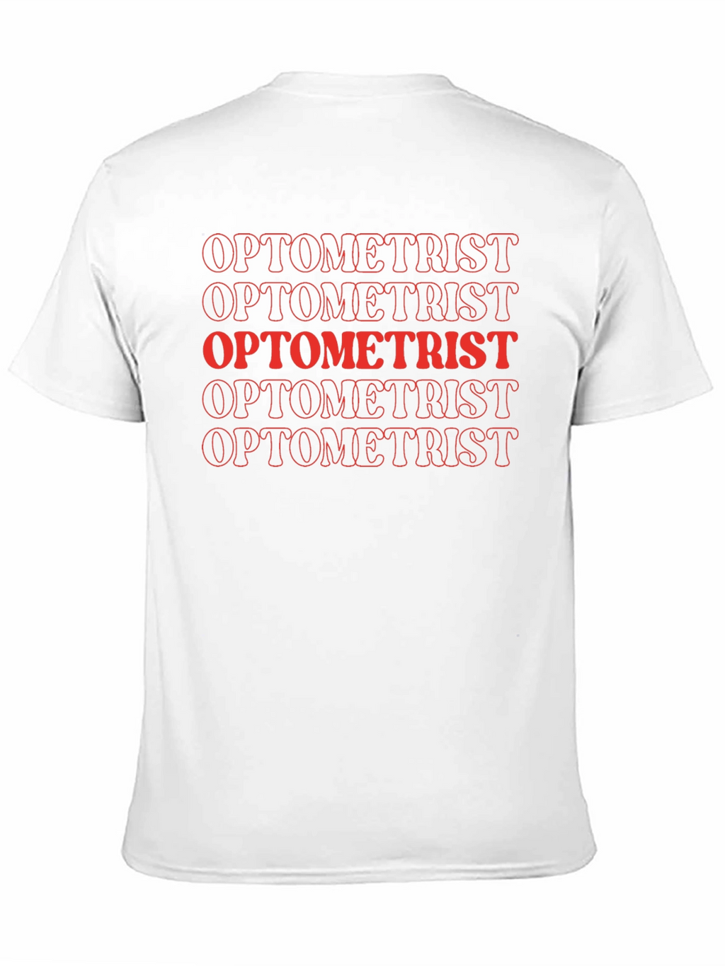 Optometrist Bold Text Graphic T-Shirt