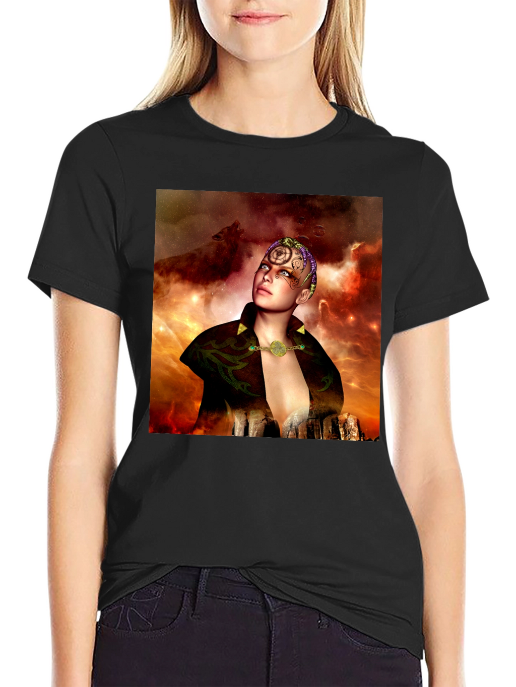Mystic Woman T-Shirt - Fantasy Graphic Tee