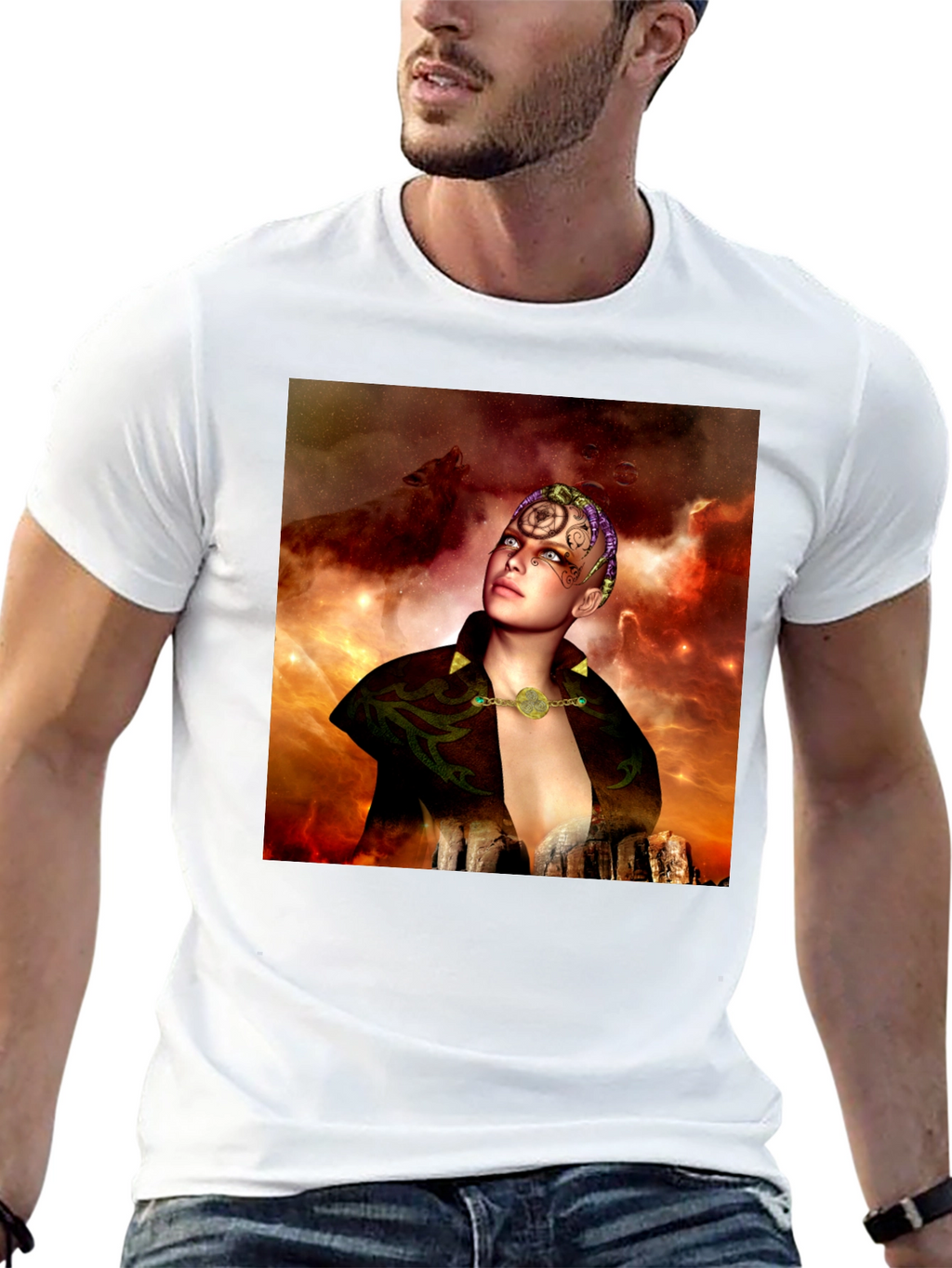 Mystic Woman T-Shirt - Fantasy Graphic Tee
