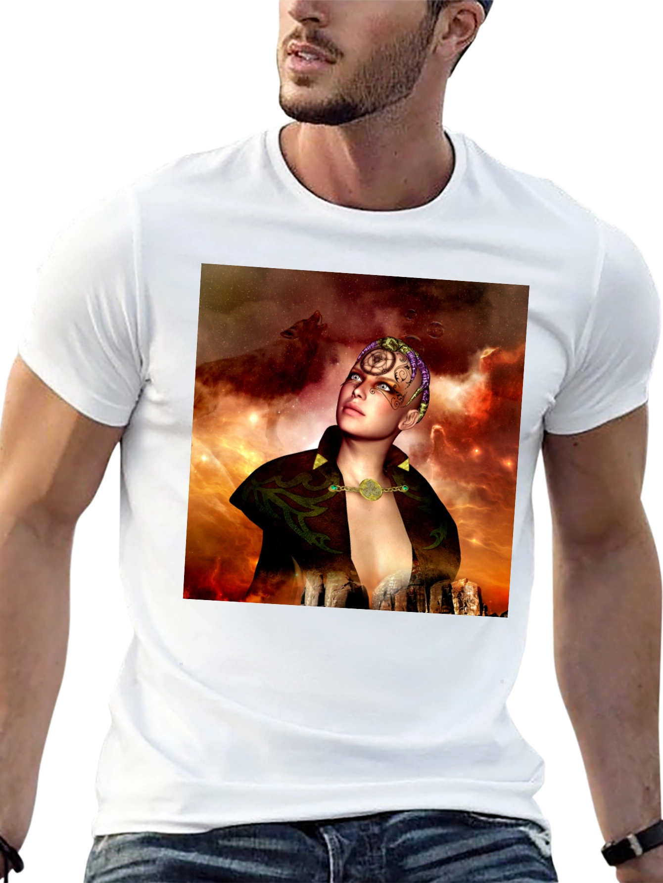 Mystic Woman T-Shirt - Fantasy Graphic Tee