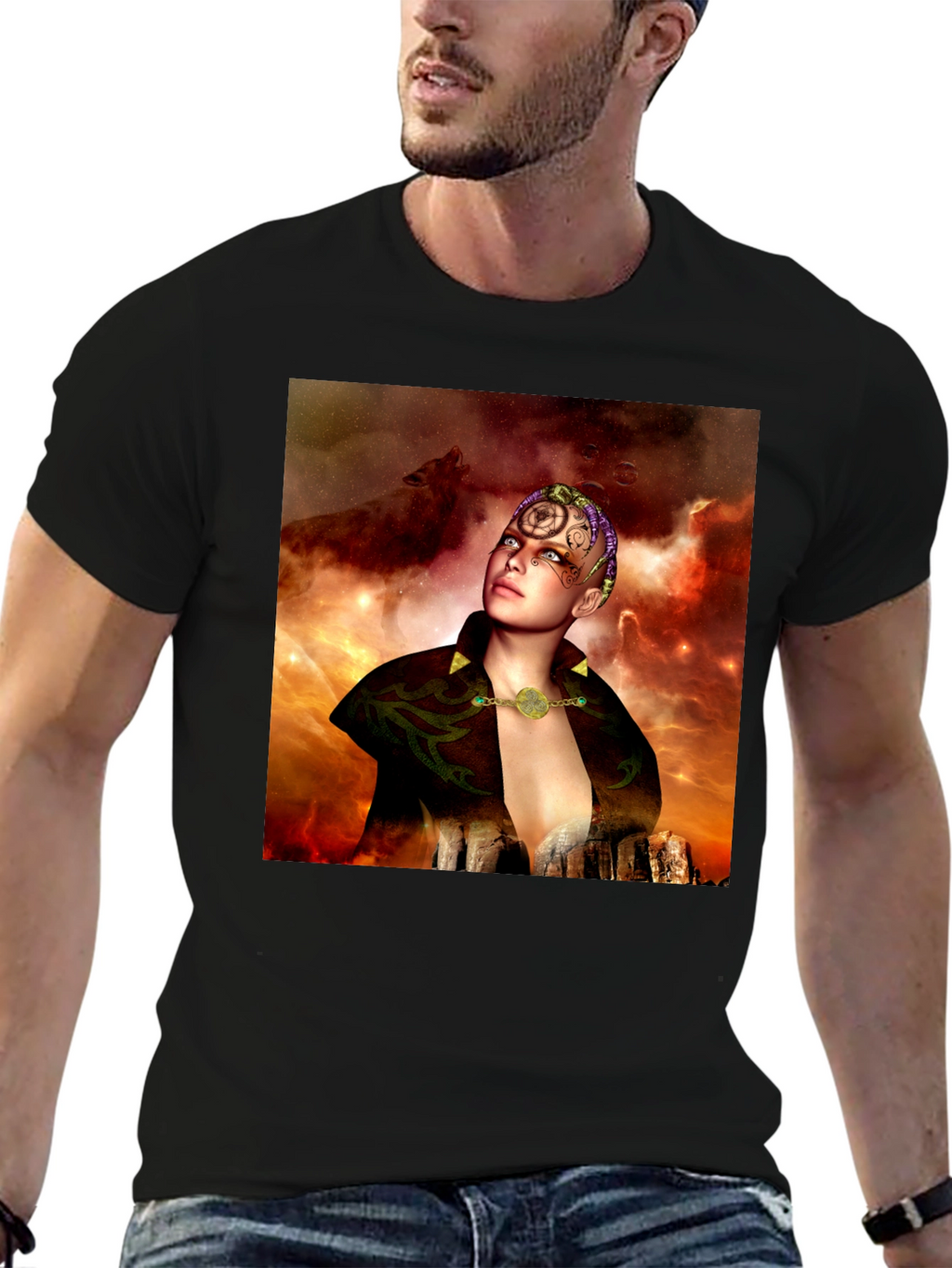 Mystic Woman T-Shirt - Fantasy Graphic Tee