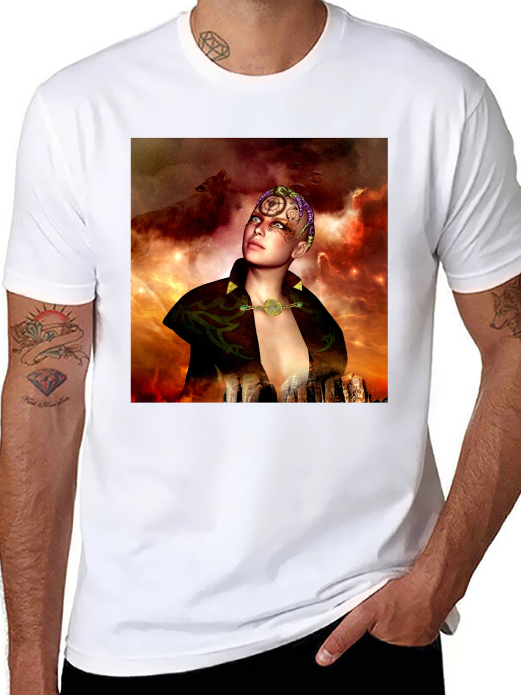 Mystic Woman T-Shirt - Fantasy Graphic Tee