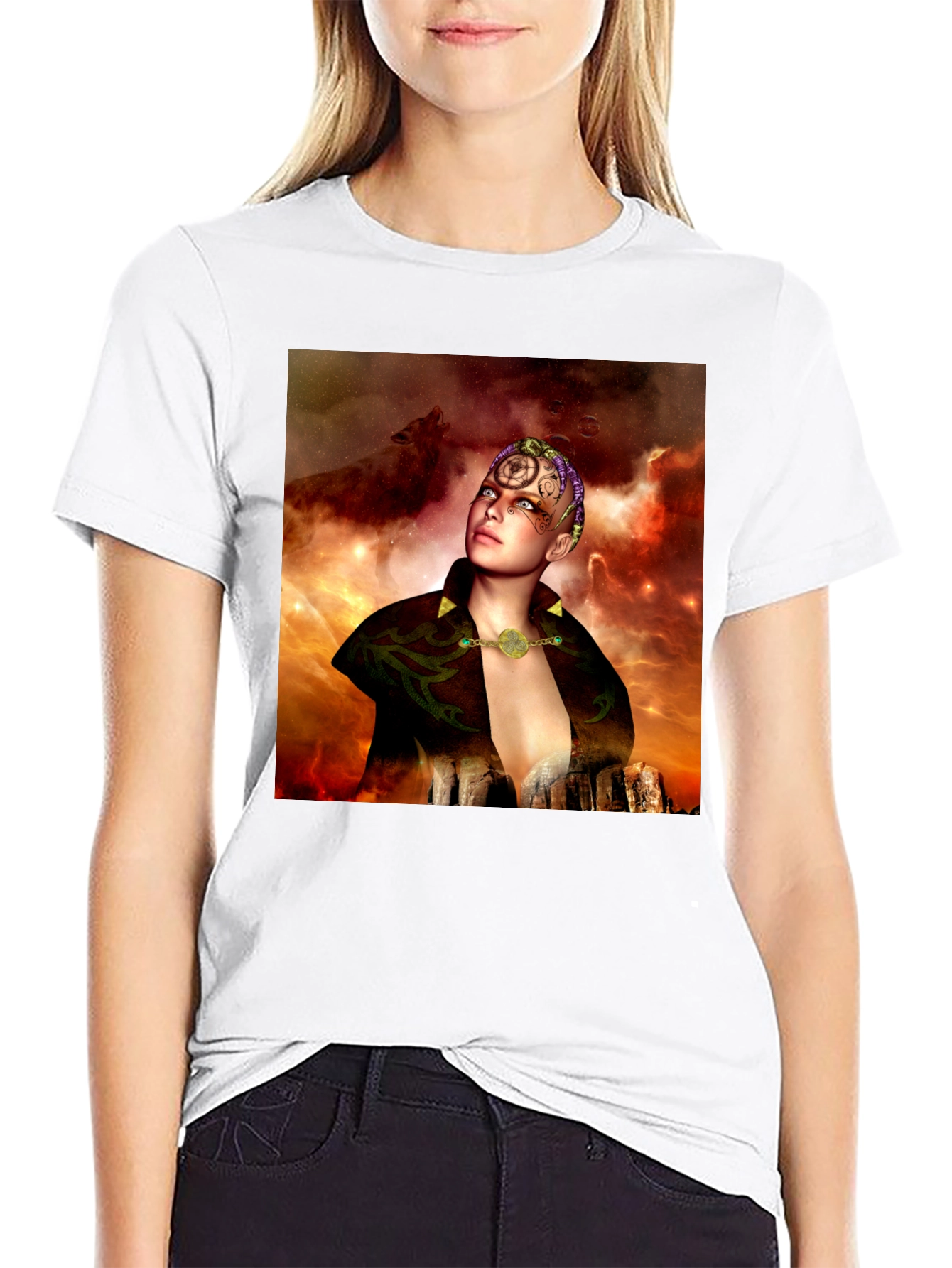 Mystic Woman T-Shirt - Fantasy Graphic Tee