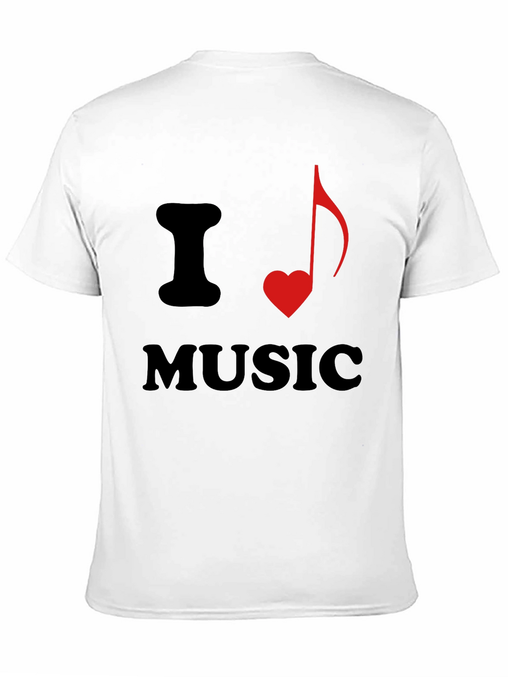 I Heart Music Graphic Tee - Stylish Black T-Shirt