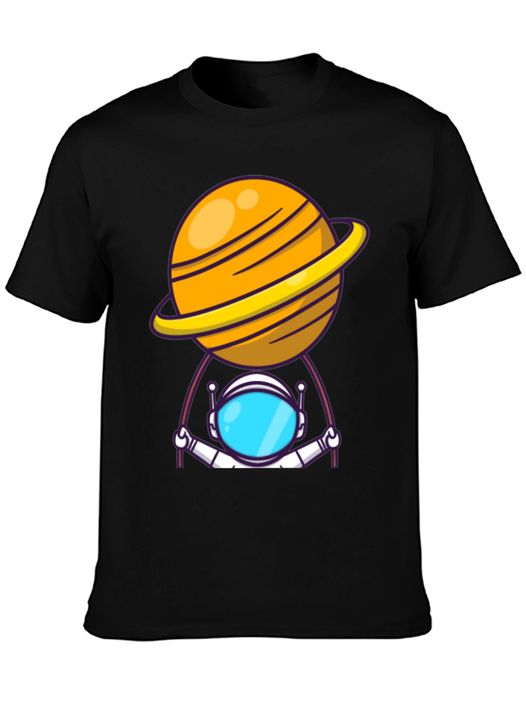 Astronaut Planet T-Shirt - Outer Space Graphic Tee