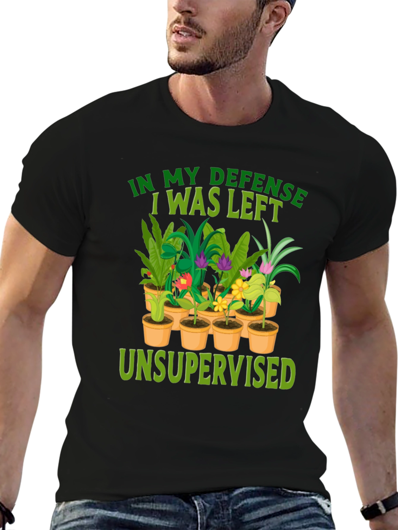 In My Defense Unsupervised Plant T-Shirt