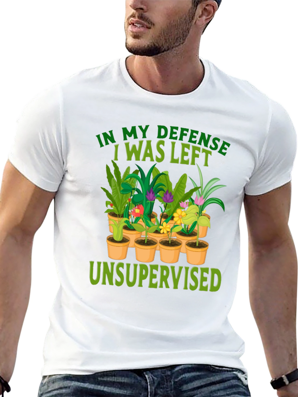 In My Defense Unsupervised Plant T-Shirt