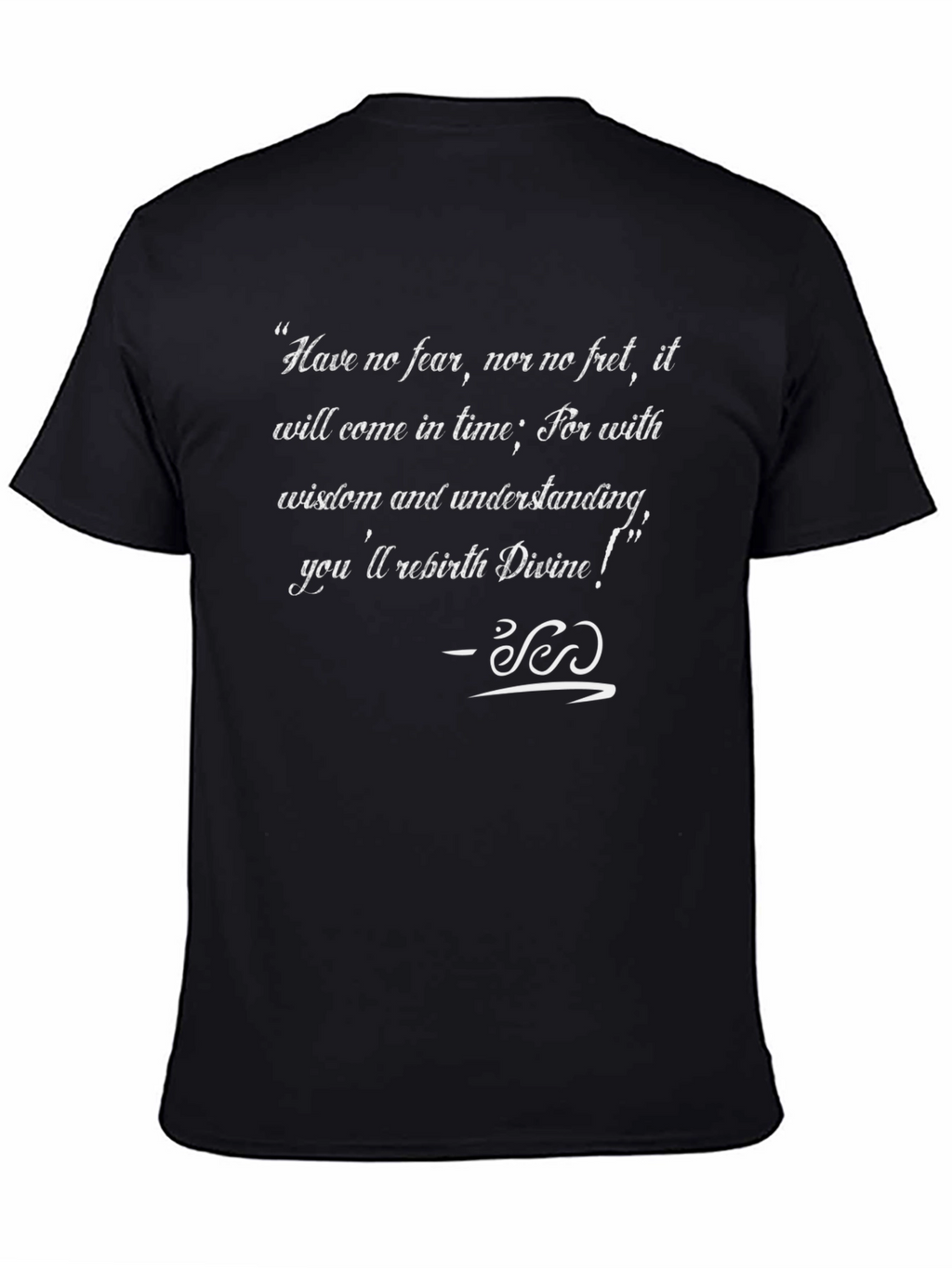 Inspirational Quote Black T-Shirt - Wisdom & Understanding