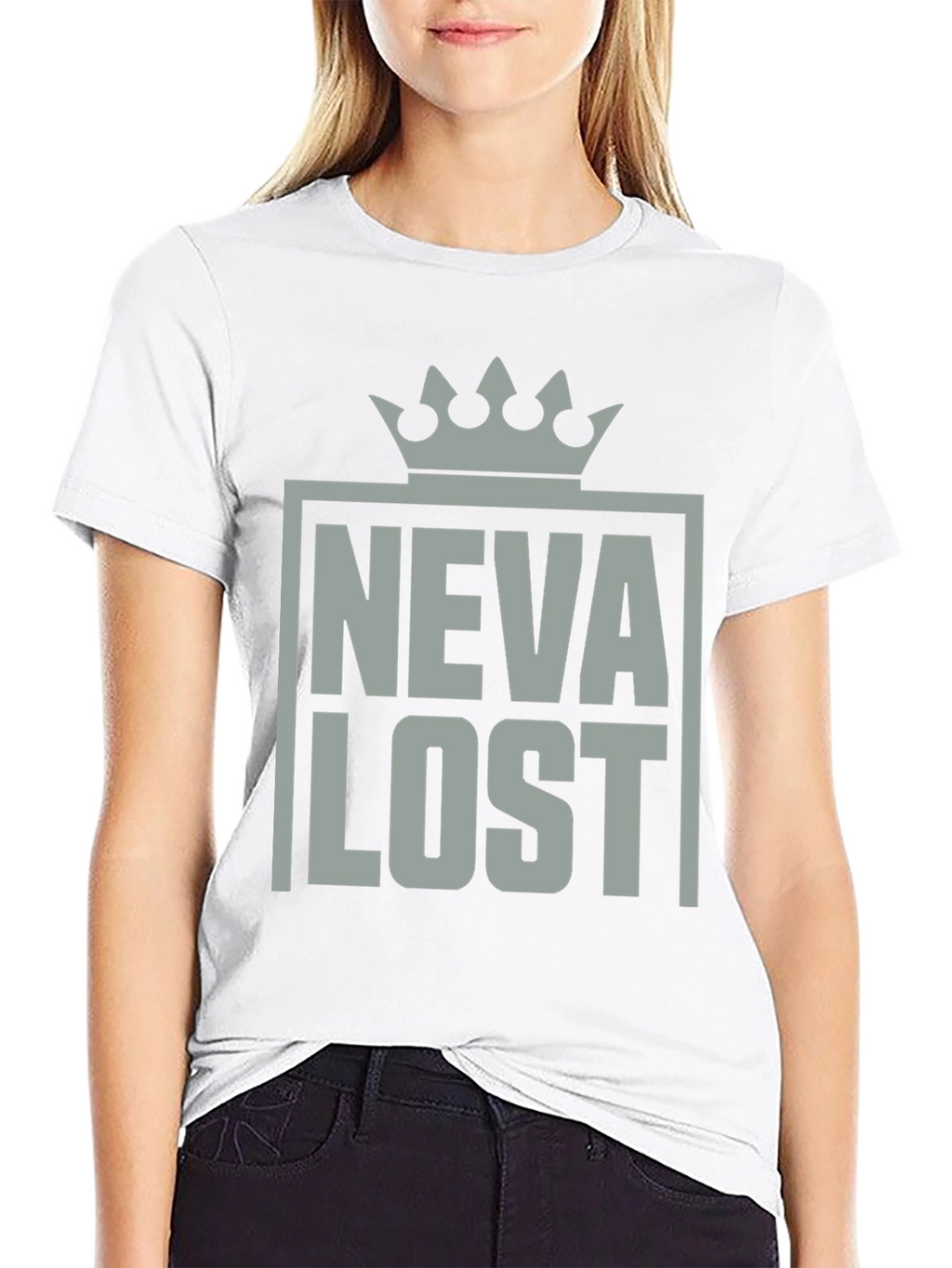Neva Lost Graphic T-Shirt Crown Design