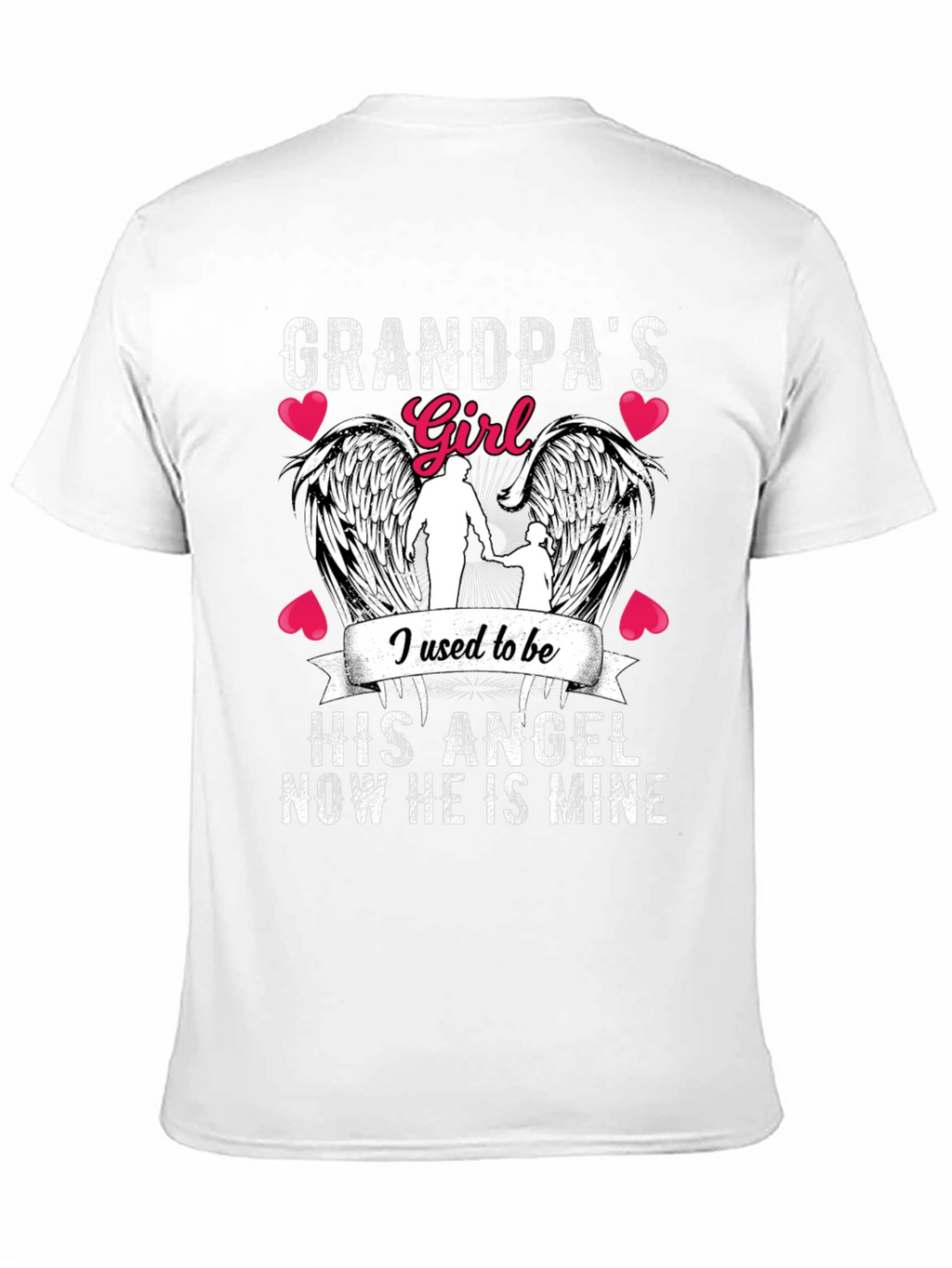 Grandpas Girl Angel Wings T-Shirt