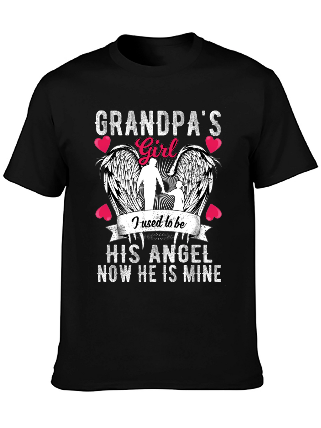 Grandpas Girl Angel Wings T-Shirt
