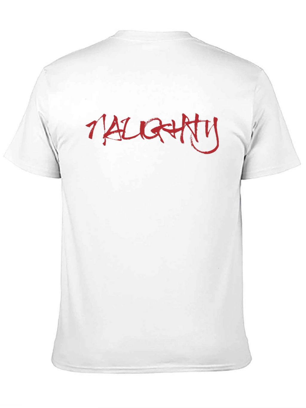 Naughty Red Graphic Print Black T-Shirt