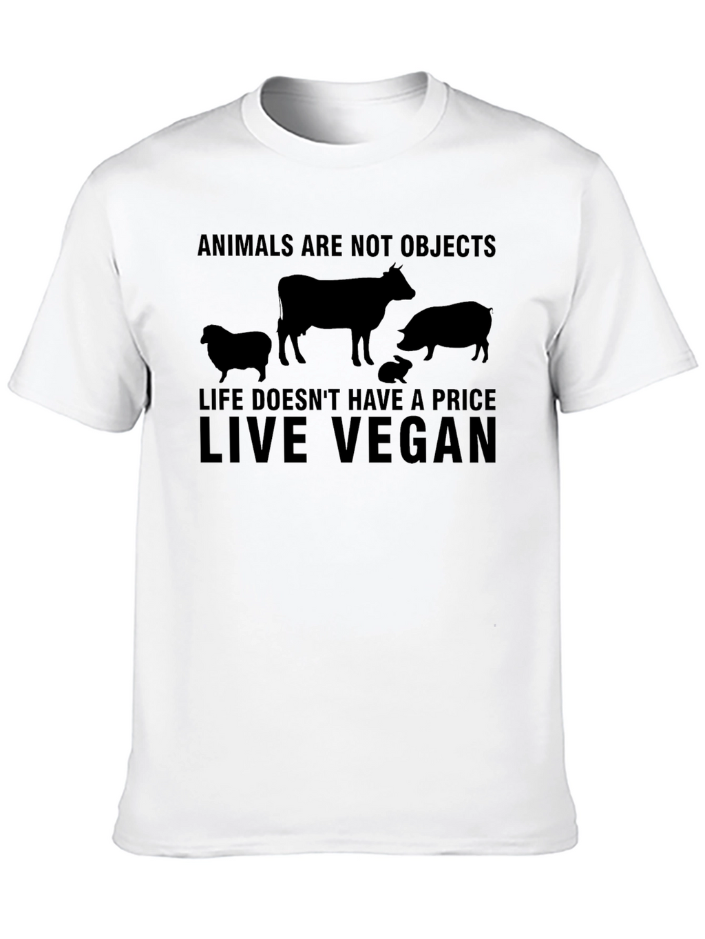 Vegan Life T-Shirt - Animals Are Not Objects