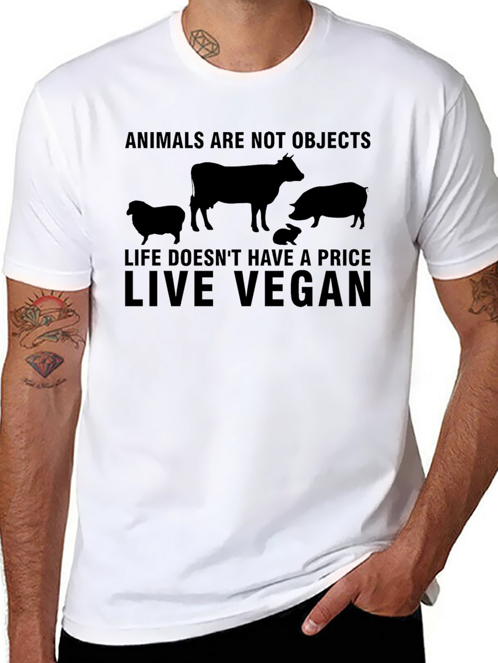 Vegan Life T-Shirt - Animals Are Not Objects