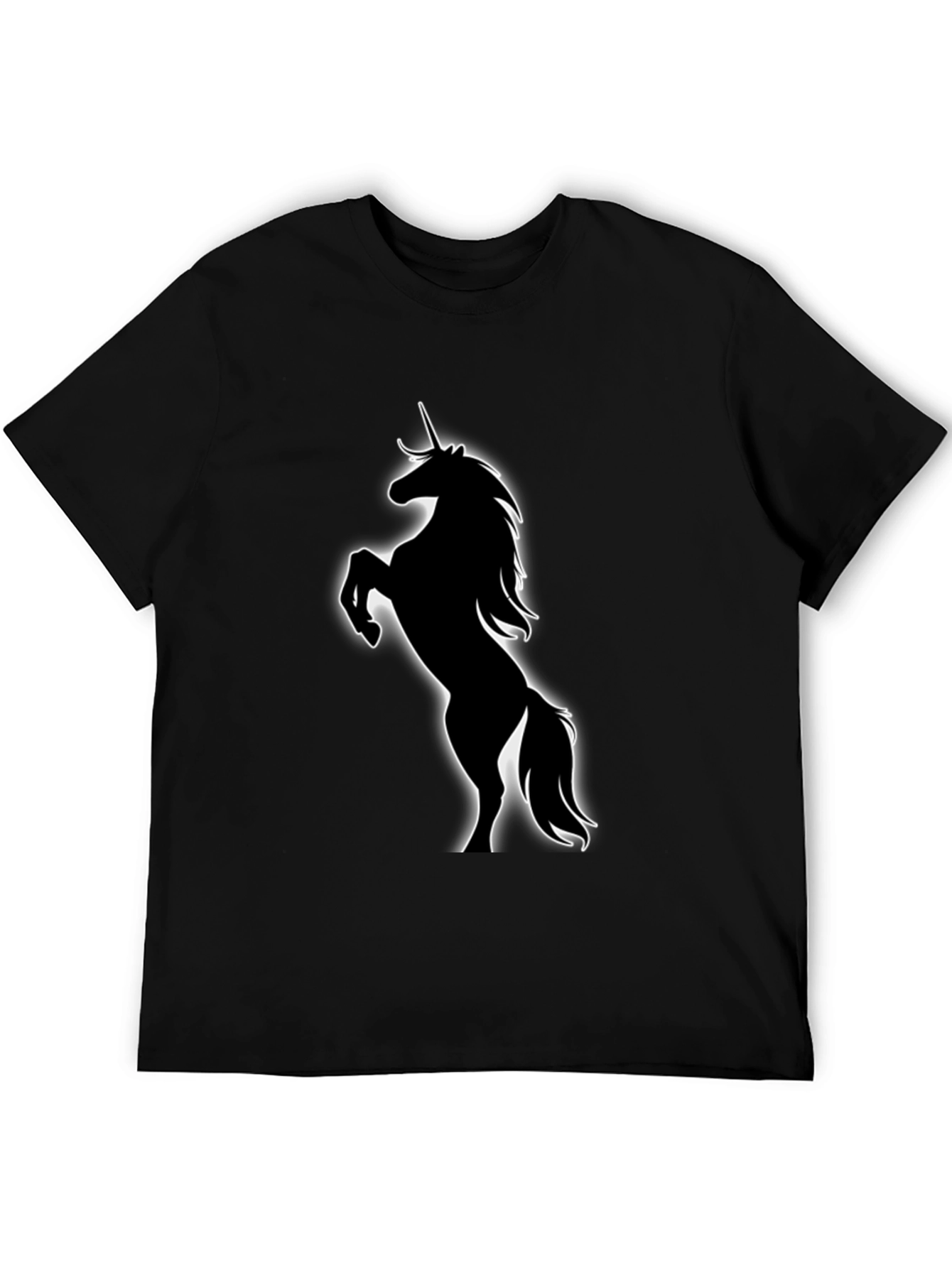 Unicorn Silhouette Black T-Shirt