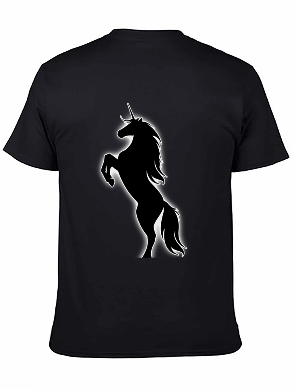 Unicorn Silhouette Black T-Shirt