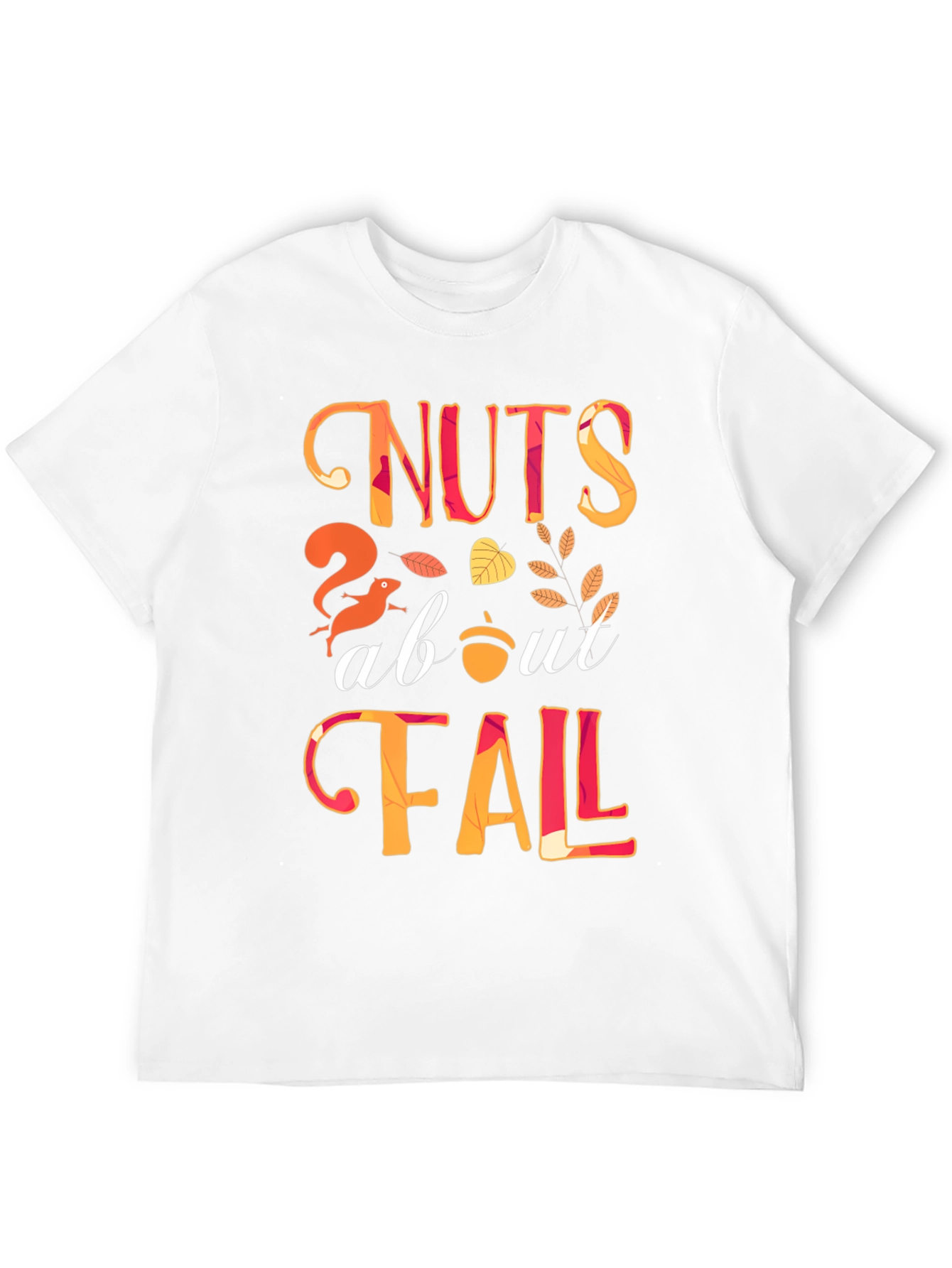 Nuts About Fall Graphic Tee - Autumn Style Shirt