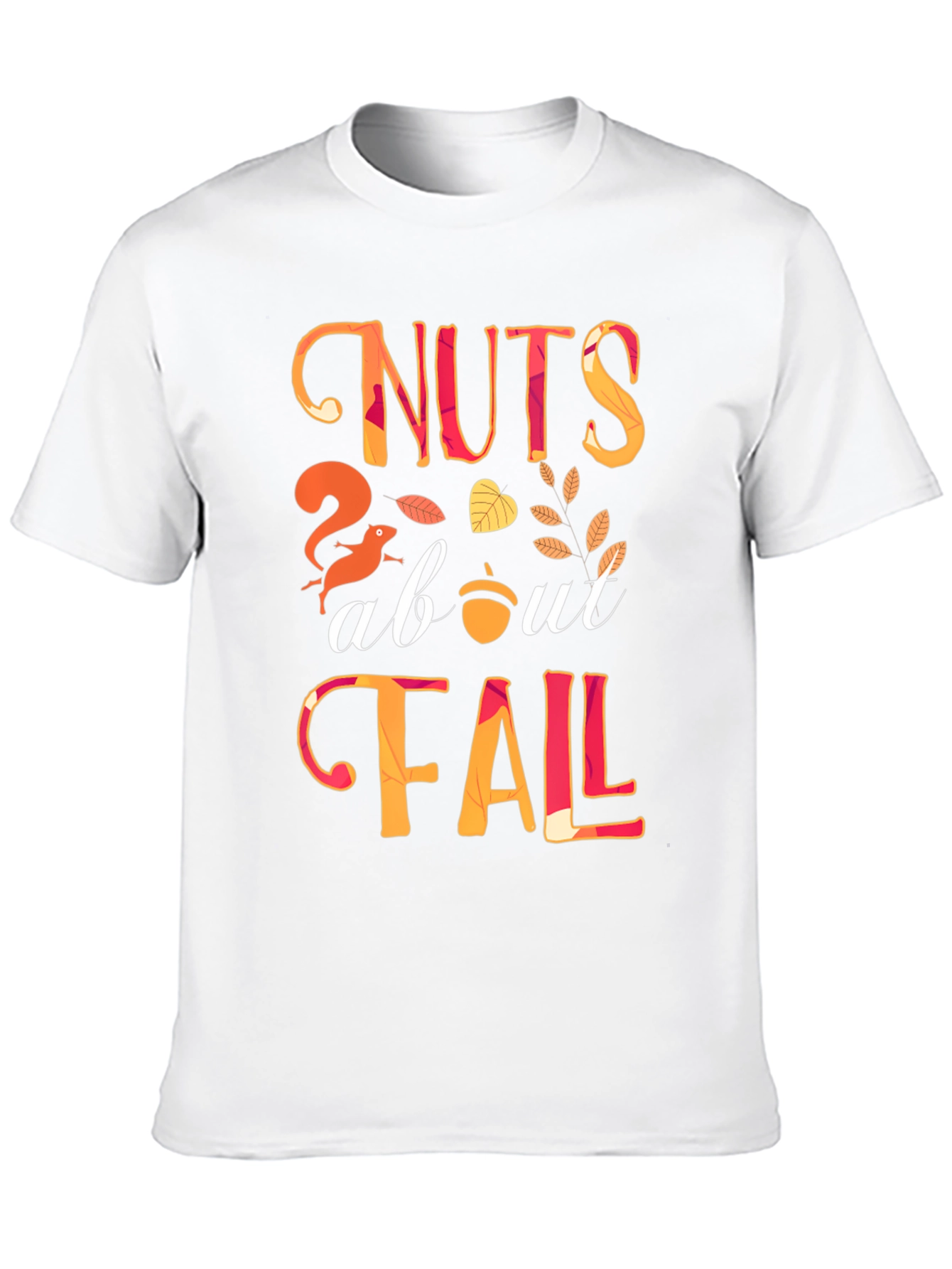 Nuts About Fall Graphic Tee - Autumn Style Shirt