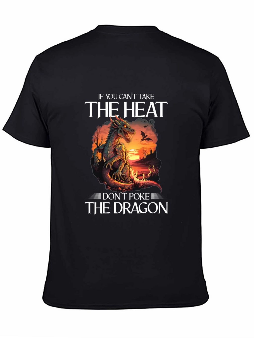 Dragon Heat Graphic Tee - Dont Poke the Dragon