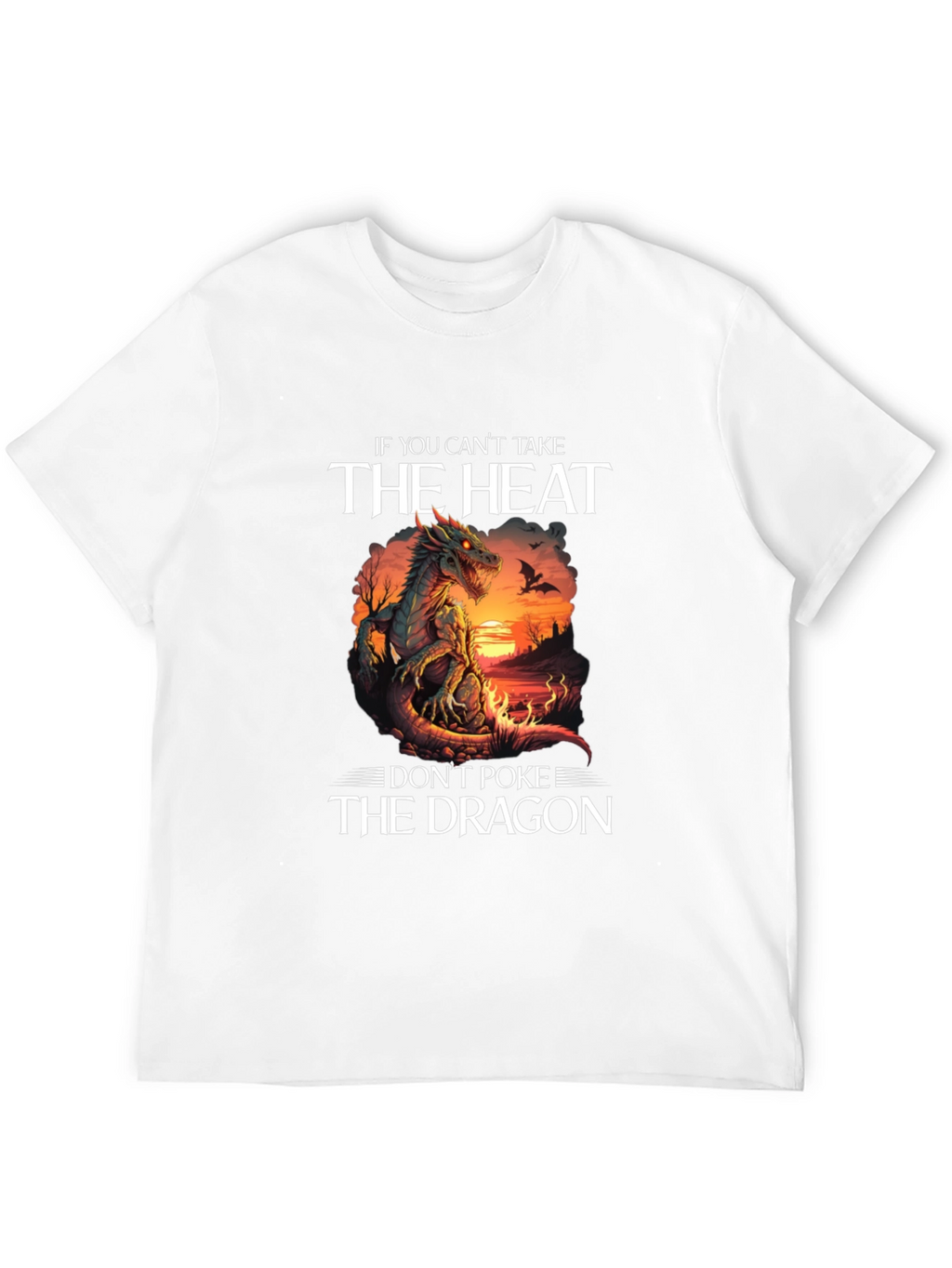 Dragon Heat Graphic Tee - Dont Poke the Dragon