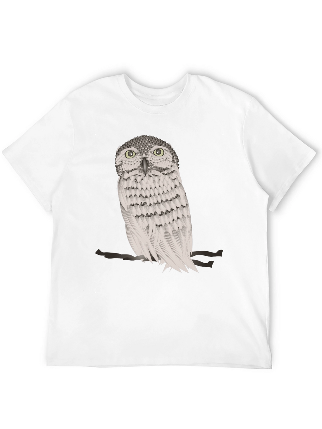 Owl Graphic Print Crew Neck T-Shirt